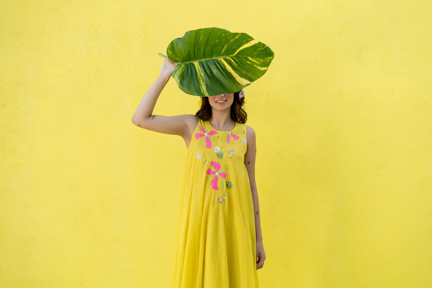 Yellow Aline dress