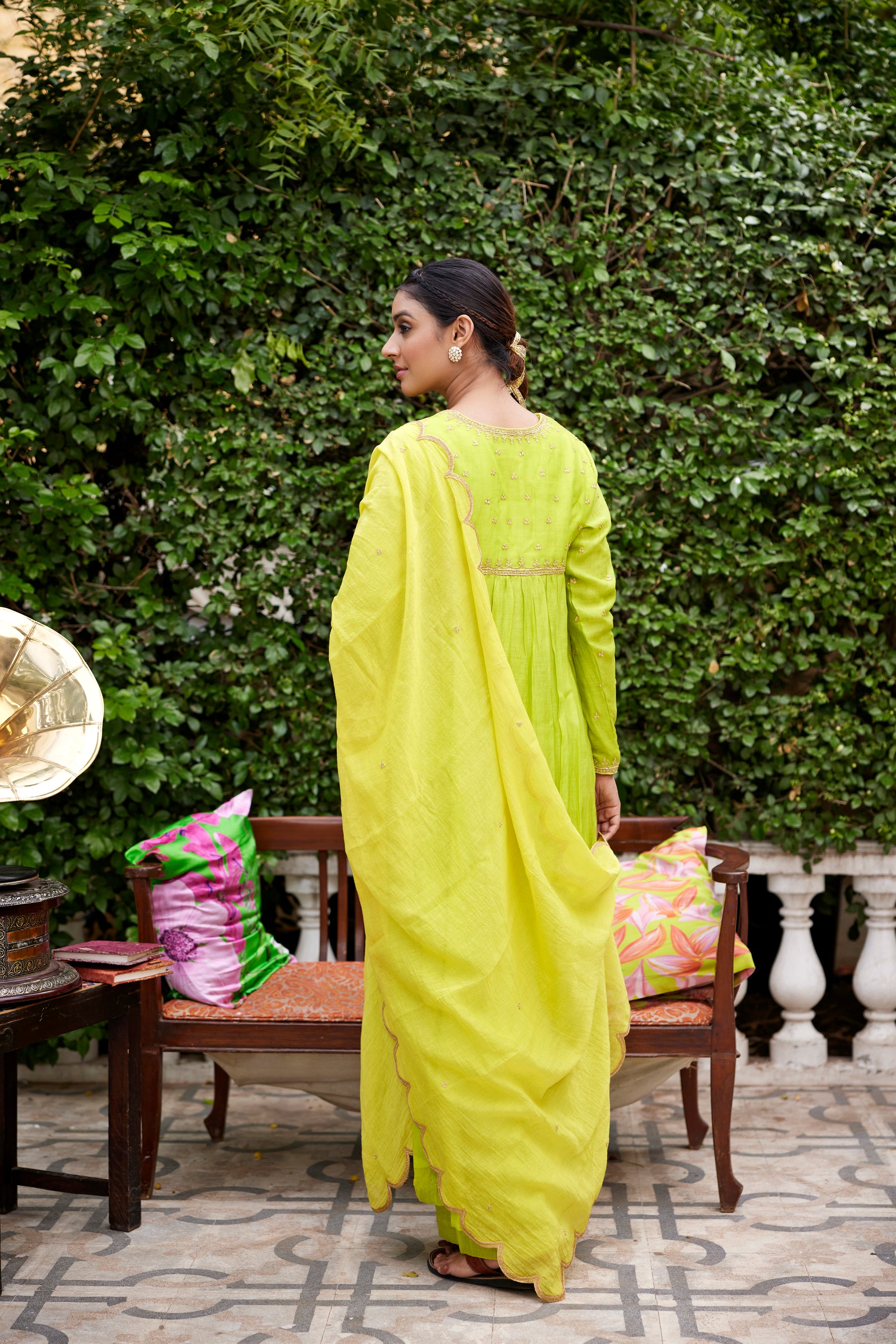 Lime Green Kurta Set