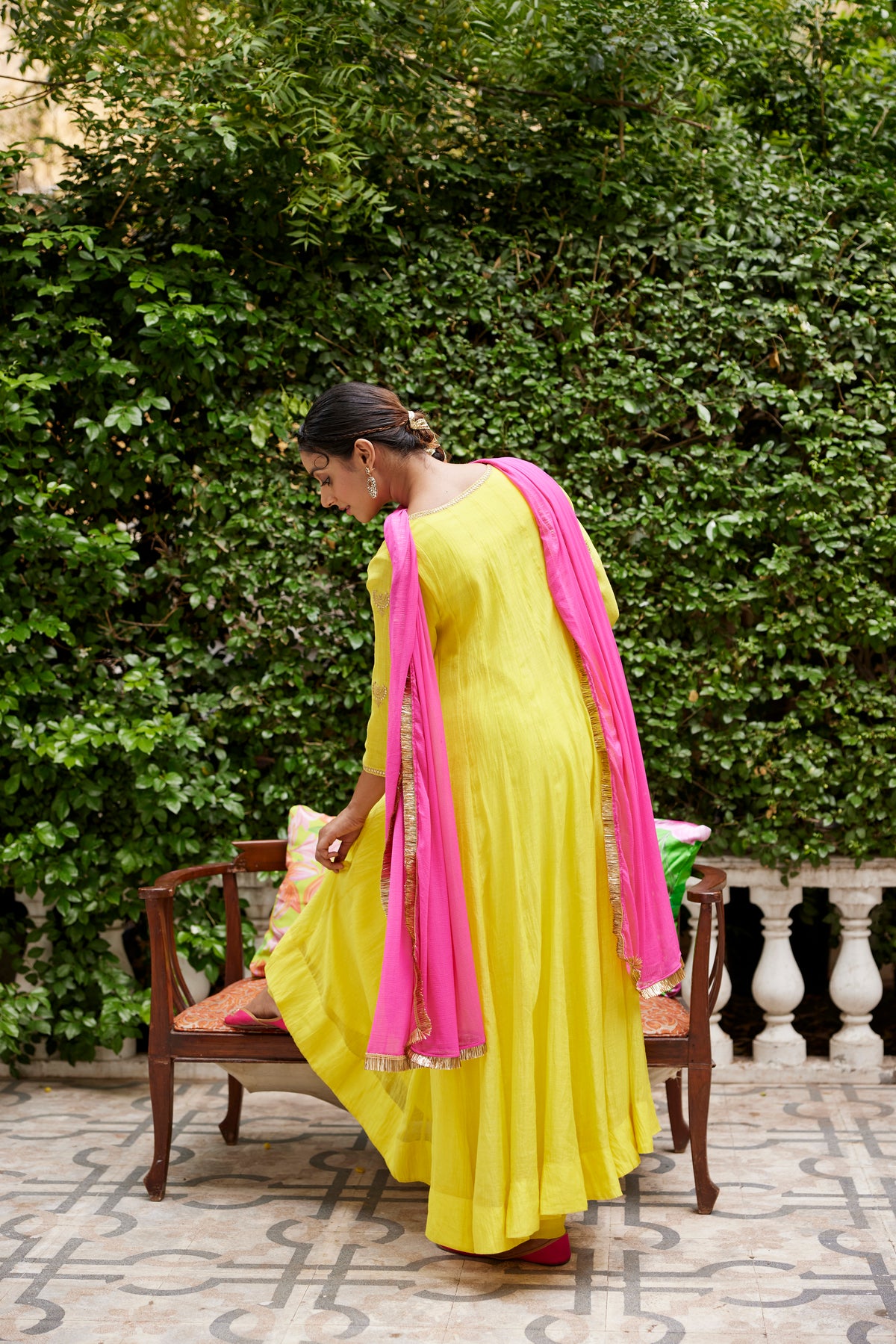 Lime Yellow Anrakali