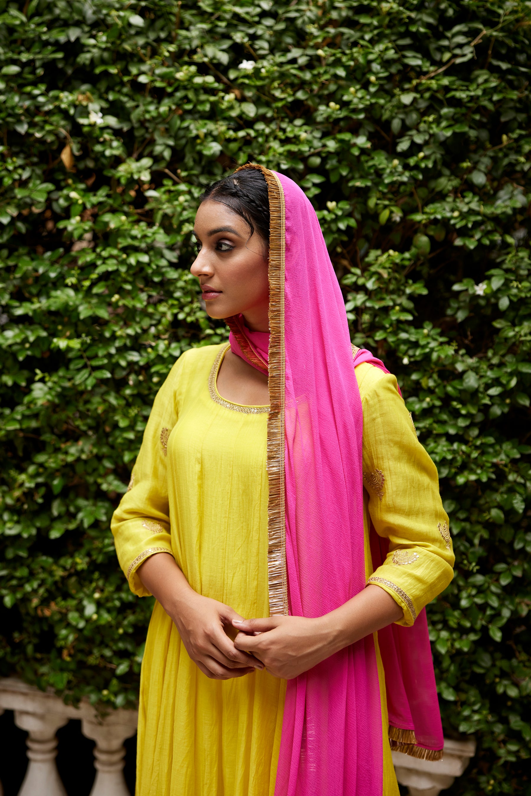 Lime Yellow Anrakali