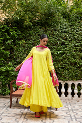 Lime Yellow Anrakali