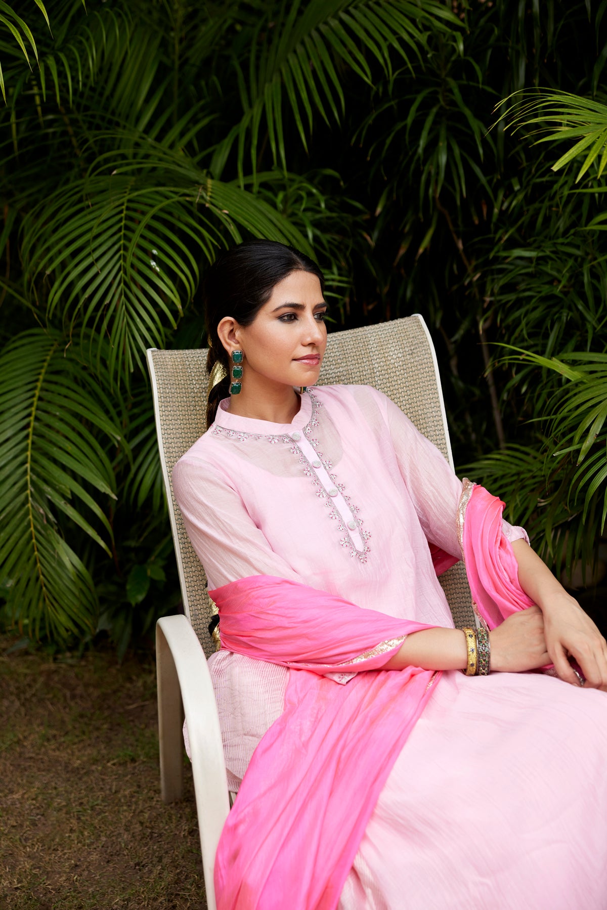 Baby Pink Kurta Set