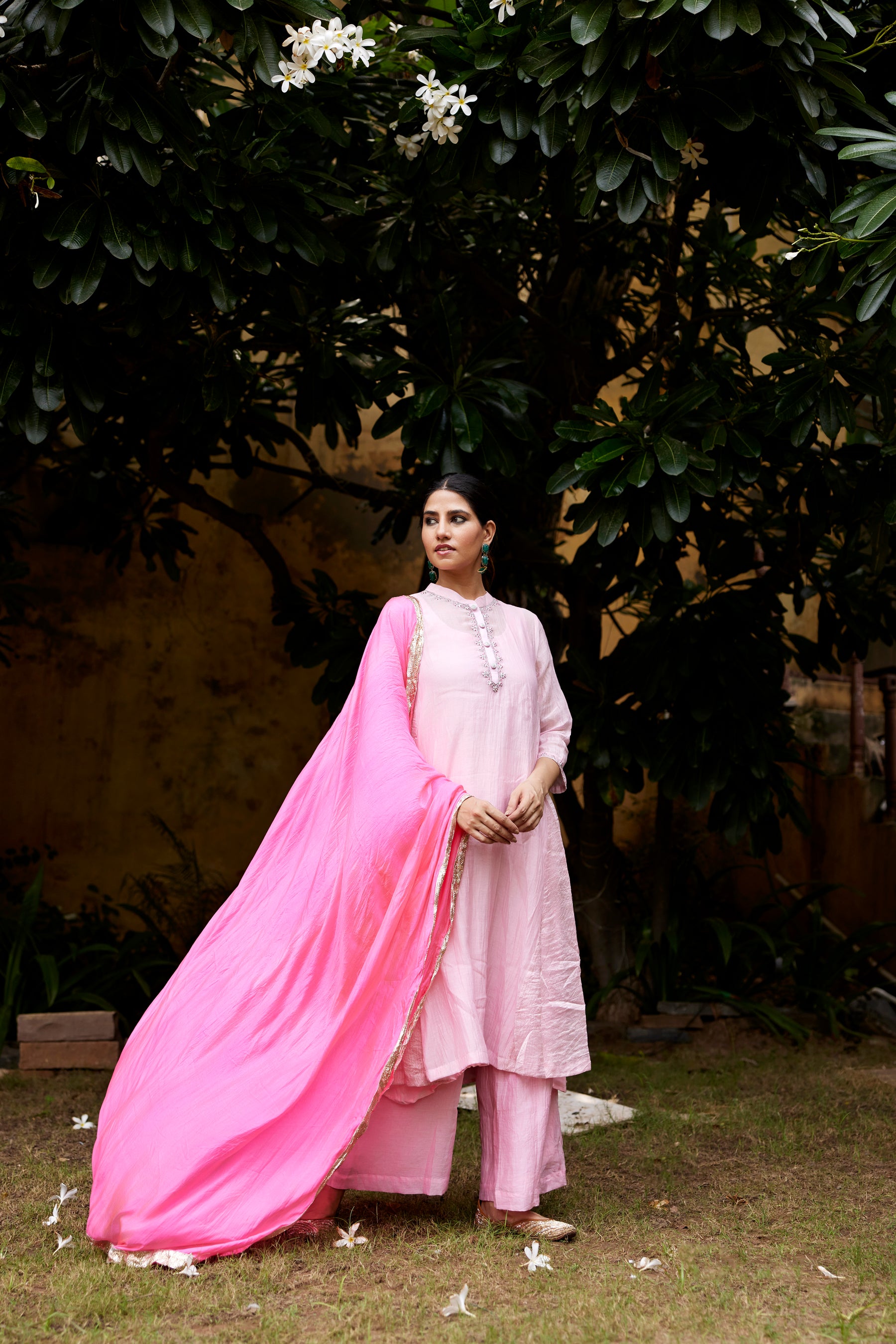 Baby Pink Kurta Set