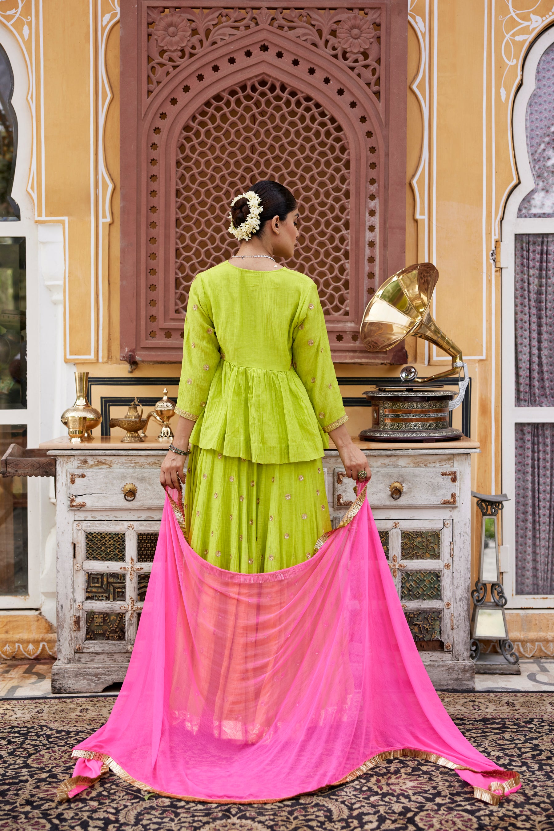 Lime Green Lehenga