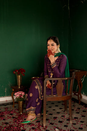 Purple Afghani Set