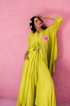 Neon green Asymmetric Anti fit